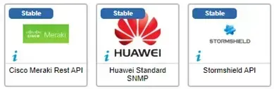 Les 3 connecteurs concernés par un changement impactant en janvier 2025 : Cisco Meraki Rest API, Huawei Standard SNMP et Stormshield API