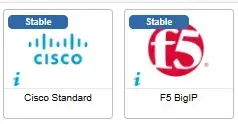 Les 2 connecteurs concernés par un changement impactant en avril 2025 : Cisco Standard et F5 BigIP