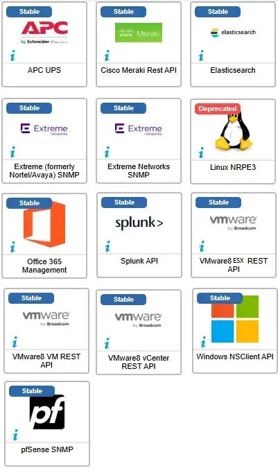 13 Centreon monitoring connectors enhanced in October 2025, including APC UPS, Cisco Meraki Rest API, Elasticsearch, Extreme Networks SNMP, Splunk API, VMware8 REST API, Windows NSClient API and pfSense SNMP