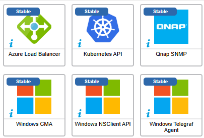 Les 6 connecteurs ayant évolué en septembre 2026 : Azure Load Balancer, Kubernetes API, Qnap SNMP, Windows CMA, Windows NSClient API et Windows Telegraf Agent