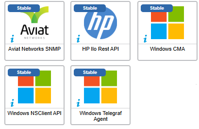Les 5 connecteurs corrigés en septembre 2026 : Aviat Networks SNMP, HP Ilo Rest API, Windows CMA, Windows NSClient API et Windows Telegraf Agent