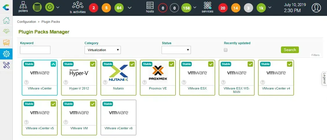 Utiliser Centreon Host Discovery pour superviser une infrastructure VMware