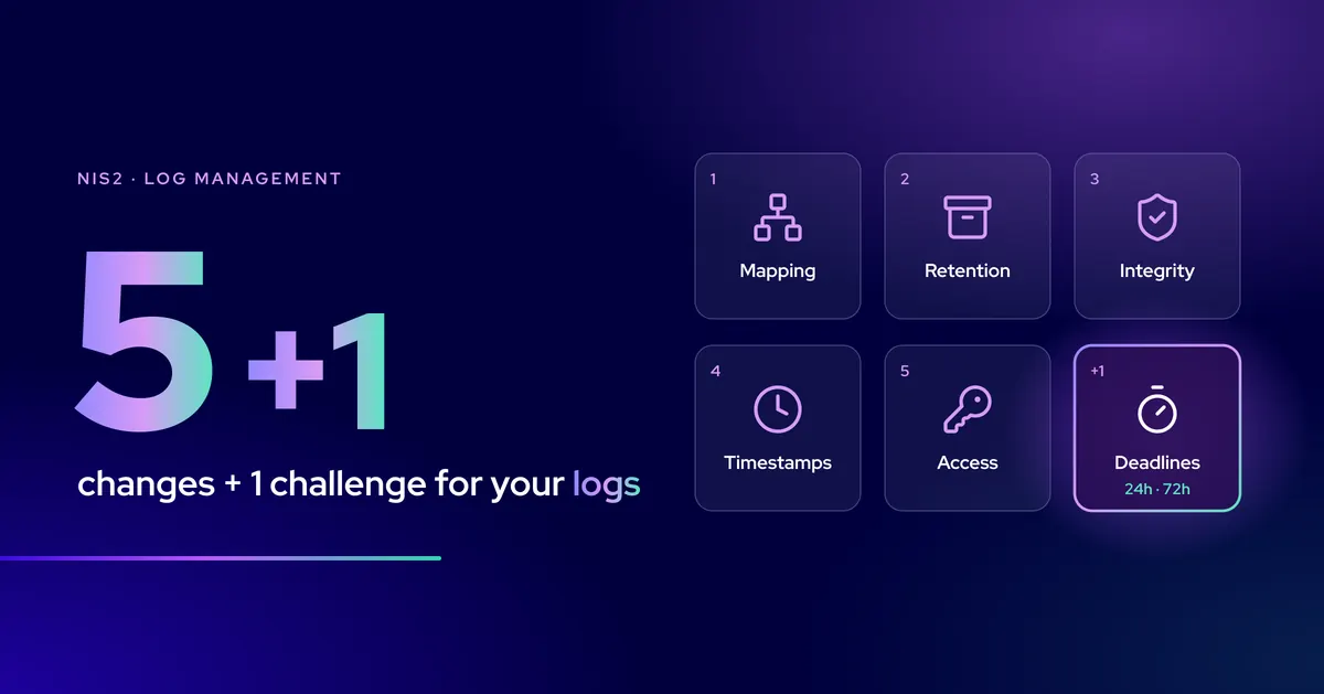 NIS2 Log Management: 5 Changes + 1 Big Challenge