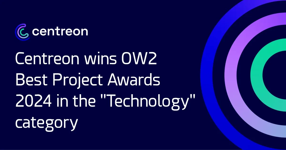 Centreon wins OW2 Best Project Awards 2024 in the “Technology” category