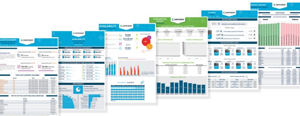 Centreon reports for enabling business observability