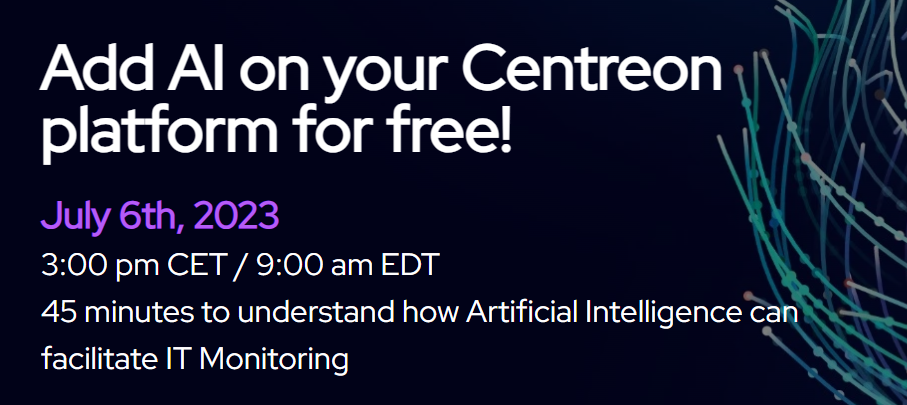 Add AI on your Centreon platform for free!